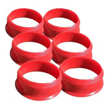Caçapa Plástica 54mm Bilhar / Sinuca 6 Peças Cor Vermelha