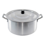 Caçarola Grande Nº 40 Aluminio Linha Hotel Feijoada Tropeiro Cor Prateado
