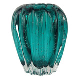 Cachepot De Murano Importado Laradore - Vaso Verde Esmeralda