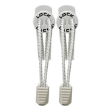 Cadarço Elástico Lock Laces Branco