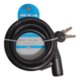 Cadeado Bicicleta Grosso 1,5 Metro Chave 12mm Com Suporte