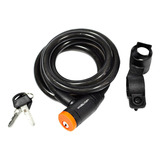 Cadeado Bicicleta Moto C/ Chave Maxtrava 12 Mm X 1500 Mm Cor Preto