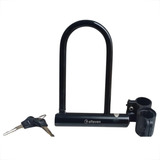 Cadeado Bike Bicicleta U Lock Trava Chave 140x210mm Elleven Cor Preto