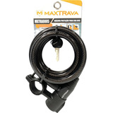 Cadeado Espiral Bike Maxtrava Mxtra0005 12mmx150cm Com Chave
