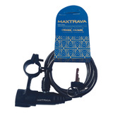 Cadeado Espiral Bike Trava Chave 6x1000mm Bicicleta Maxtrava