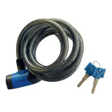 Cadeado Max400 Trava Antifurto Espiral Moto Bicicleta 1,5m