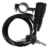 Cadeado P/ Bicicleta 1000mmx6mm C/ 2 Chaves Gta Cor Preto