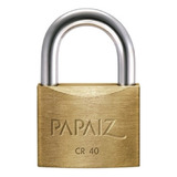 Cadeado Papaiz 40mm Armário Portão Bicicleta Corrente Cor Dourado