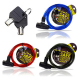 Cadeado Tranca Moto Capacete Bicicleta Reforçado 20mm 1,20m