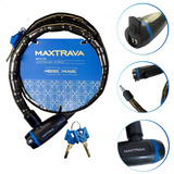 Cadeado Trava 150cm Aço Reforçado Moto, Bike, Frete Grátis