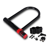 Cadeado Trava Em U-lock Para Motocicleta Moto Bicicleta Elet Cor Preto