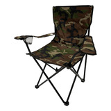 Cadeira Camping De Pesca Portatil Dobravel Camuflada 150kg