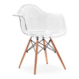 Cadeira Charles Eames Wood - Com Braço - Policarbonato