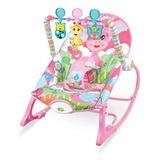 Cadeira De Balanço Para Bebê Color Baby Encantada R9217 Rosa