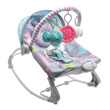 Cadeira De Balanço Para Bebê Dican Lhama Cinza