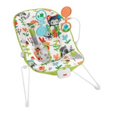 Cadeira De Balanço Para Bebê Fisher-price Amiguitos De La Selva Hcf38 Branco/verde