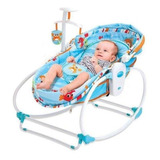 Cadeira De Balanço Para Bebê Mastela Moises 5 Em 1 Azul