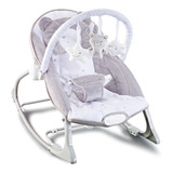 Cadeira De Balanço Para Bebê Maxi Baby Urso Polar 21460 Cinza/branco