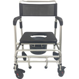 Cadeira De Banho Para Idosos Higiênica Dobrável De Alumínio Até 140kg Supermedy