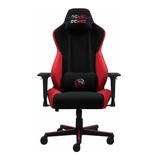 Cadeira De Escritório Pcyes Mad Racer V8 Turbo Gamer Ergonômica Preta E Vermelha Com Estofado De Poliéster