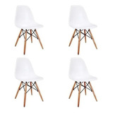 Cadeira De Jantar Empório Tiffany Eames, Estrutura De Cor Estrutura Da Cadeira Branco