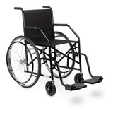 Cadeira De Rodas Cds 101 Preta Roda Raiada C/ Pneu Maciço