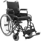 Cadeira De Rodas D400 Dobrável T48 Dellamed 120kg Preta Cor Preto