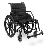 Cadeira De Rodas Duplo X Assento 50cm H16 Escamoteável 120kg Cor Preto