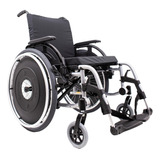 Cadeira De Rodas K3 Alumínio Pés Removíveis 40cm Prata Ortob