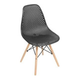 Cadeira Eames Design Colméia Eloisa Preto-grafite Cor Da Estrutura Da Cadeira Preto Cor Do Assento Preto