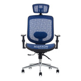 Cadeira Escritório Azul Mk-4010a - Makkon