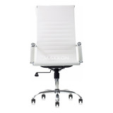 Cadeira Escritório Presidente Branca Mk-5523pb - Makkon