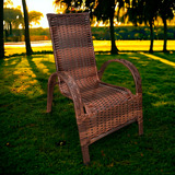 Cadeira Fibra Sintética Confortável Externa Varanda Jardim