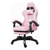 Cadeira Gamer Ergonômica Escritório Python Fly X12 Pro Cor Rosa/branco Material Do Estofamento Couro Sintético