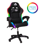 Cadeira Gamer Fox Racer Rgb Nordic Preto