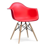 Cadeira Madeira Com Braço Polipropileno Or Design 1120