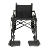 Cadeira Rodas Semi-obeso Dobrável Aço Mod. 23 M M Até 100kg Cor Preto