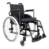 Cadeira Rodas Super Prática Em Alumínio, Leve E Dobrável Cor Prateado 44cm