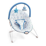 Cadeirinha Para Descanso Multikids Baby Nap Time Reclinável Cor Azul Liso