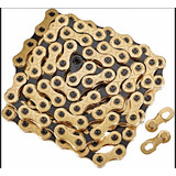 Cadena Corrente Kmc 12v X12 Ti Black Gold 126 Links