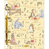 Caderno Argolado Colegial B5, 160 Fls, 10 Mat, Ursinho Pooh