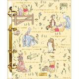 Caderno Argolado Fichário Colegial Cartonado Pooh 160 Fls