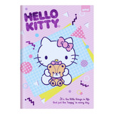 Caderno Capa Dura Escolar Infantil Brochura Hello Kitty Rosa