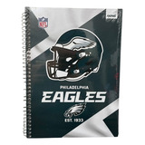 Caderno Capa Dura Times Nfl Licenciado 1x1 80fls Spiral C/nf