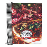Caderno Customizado Demon Slayer Filme Espiral 20 Matérias