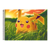Caderno De Desenho Personalizado 48 Fls Pikachu