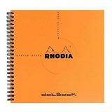 Caderno Dot Book Rhodia 21x21cm Capa Laranja