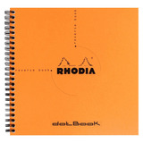 Caderno Dotbook Rhodia 21x21cm Capa Laranja