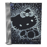 Caderno Escolar Hello Kitty Capa Dura 10 Matérias 200 Folhas