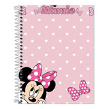 Caderno Minnie 10 Matérias 200 Folhas Personalizado 